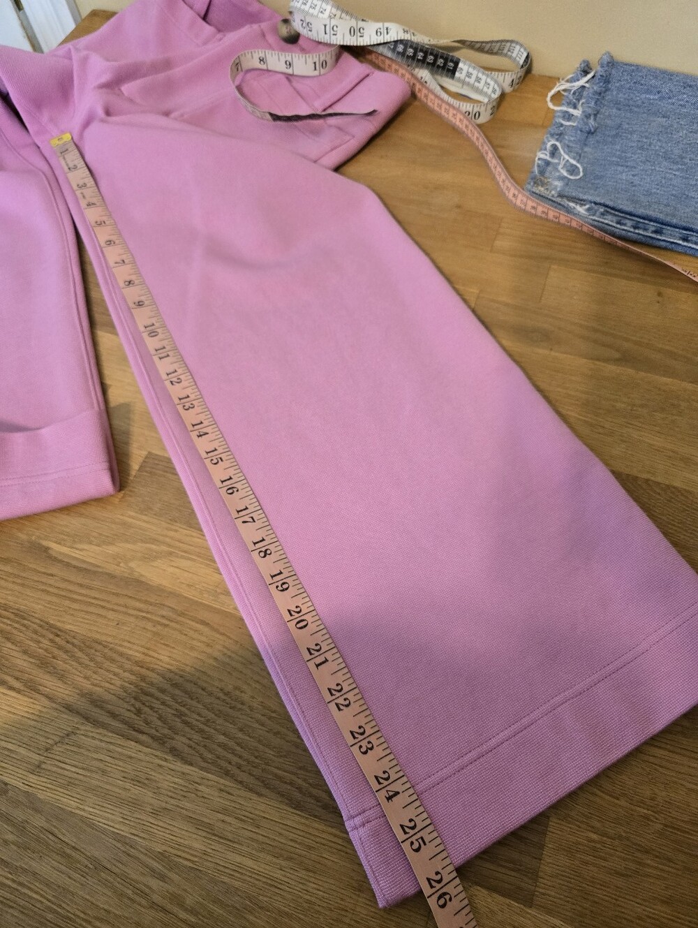 Maeve Colette Knit High-Rise Wide-Leg Cropped Pants Pink 23 - Picture 12 of 13